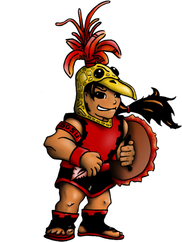 Sdsu Aztec Warrior Chibi By Evoluzione - San Diego State Aztecs (900x900)