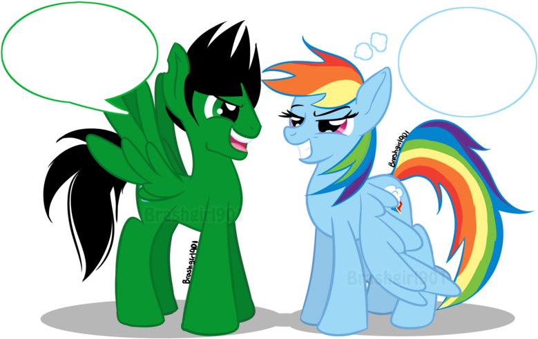Pony Butch And Rainbow Dash By Missemmyjay - Butch X Rainbow Dash (800x507)