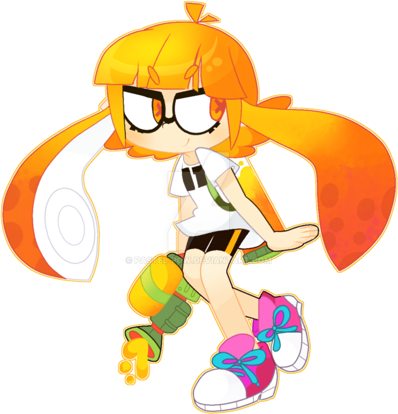 Inkling Girl By Pastel-pow - Drawing (827x965)