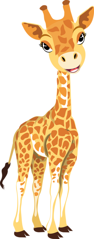 Baby Giraffes Cartoon Clip Art - Baby Giraffes Cartoon Clip Art (316x800)