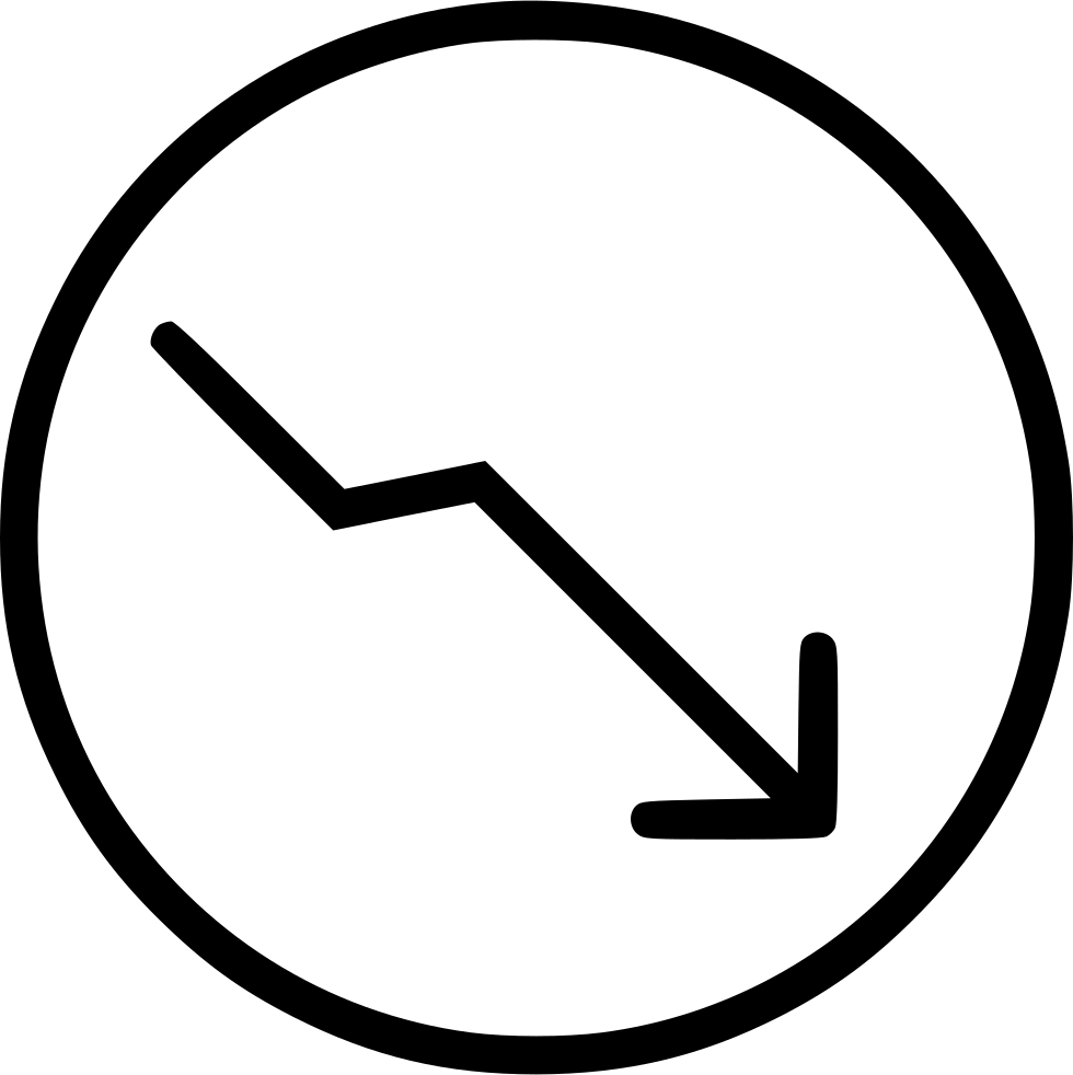 Decline Stock Market Comments - Stock Decline Icon (980x982)