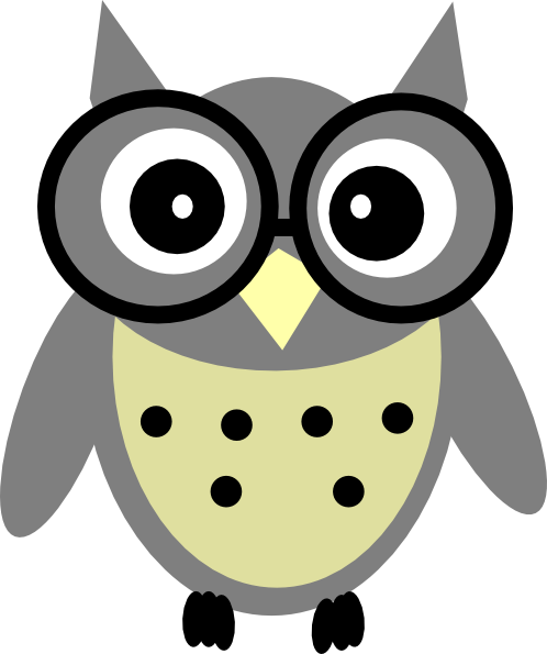 Clipart Info - Grey Owl Clip Art (498x595)