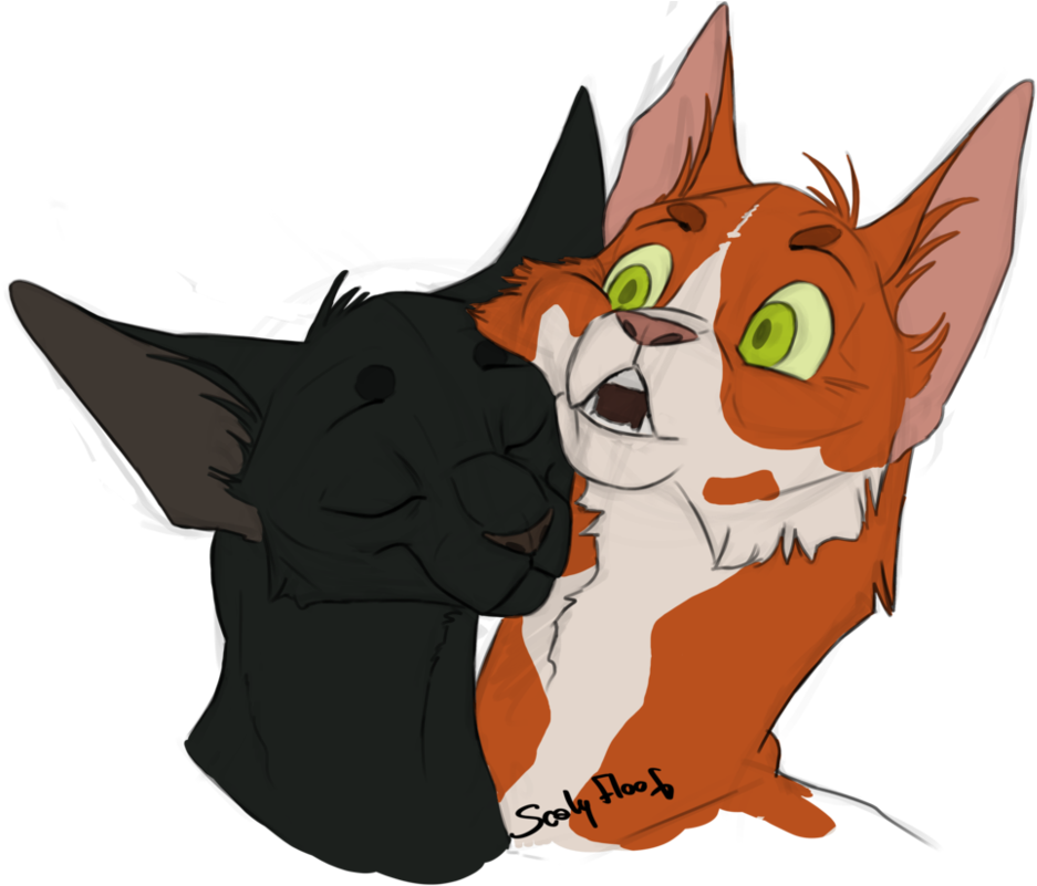 Until We Meet Again - Warrior Cats Hollyleaf X Fallen Leaves (995x803)