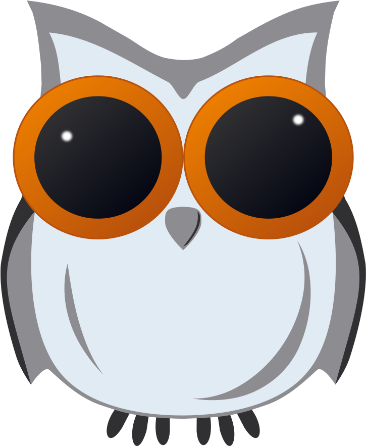 Owl Black Grey Owl Vector Clipart - Vector Graphics (842x1000)