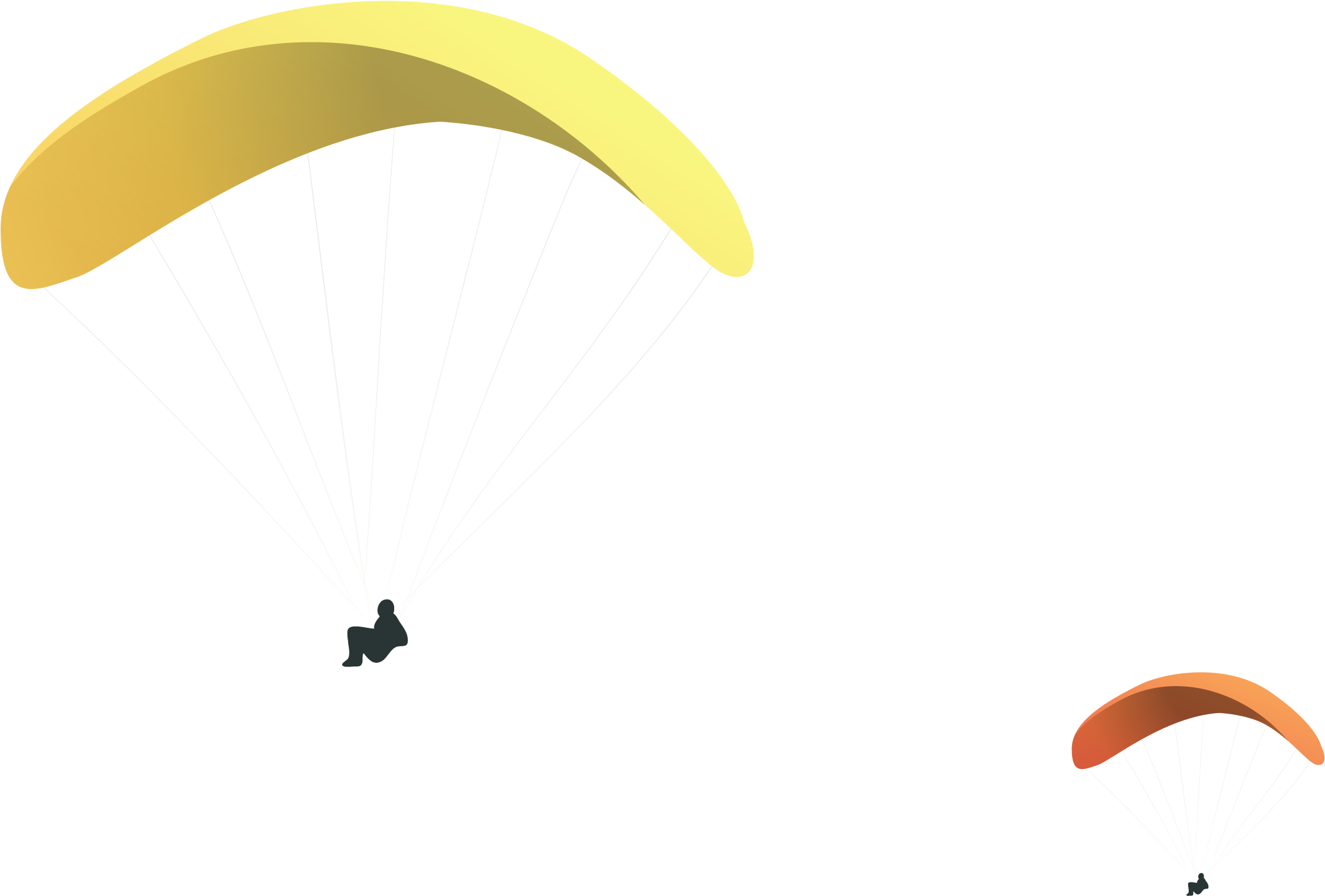 Vector Color Parachute - Cai Se Xiang Luo San (3062x2529)