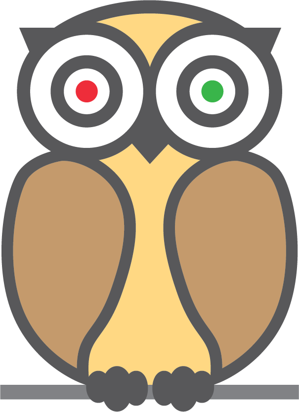 Owl Vector V2 By Reddishadow - Tripadvisor Logo Black And White (605x833)