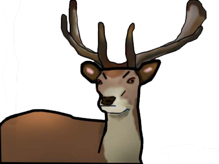 I Then Had To Draw Three Images Of An Animal So I Chose - Reindeer (449x337)