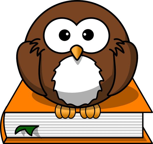 Wise Owl Clip Art At Clker - Cartoon Owl (600x565)
