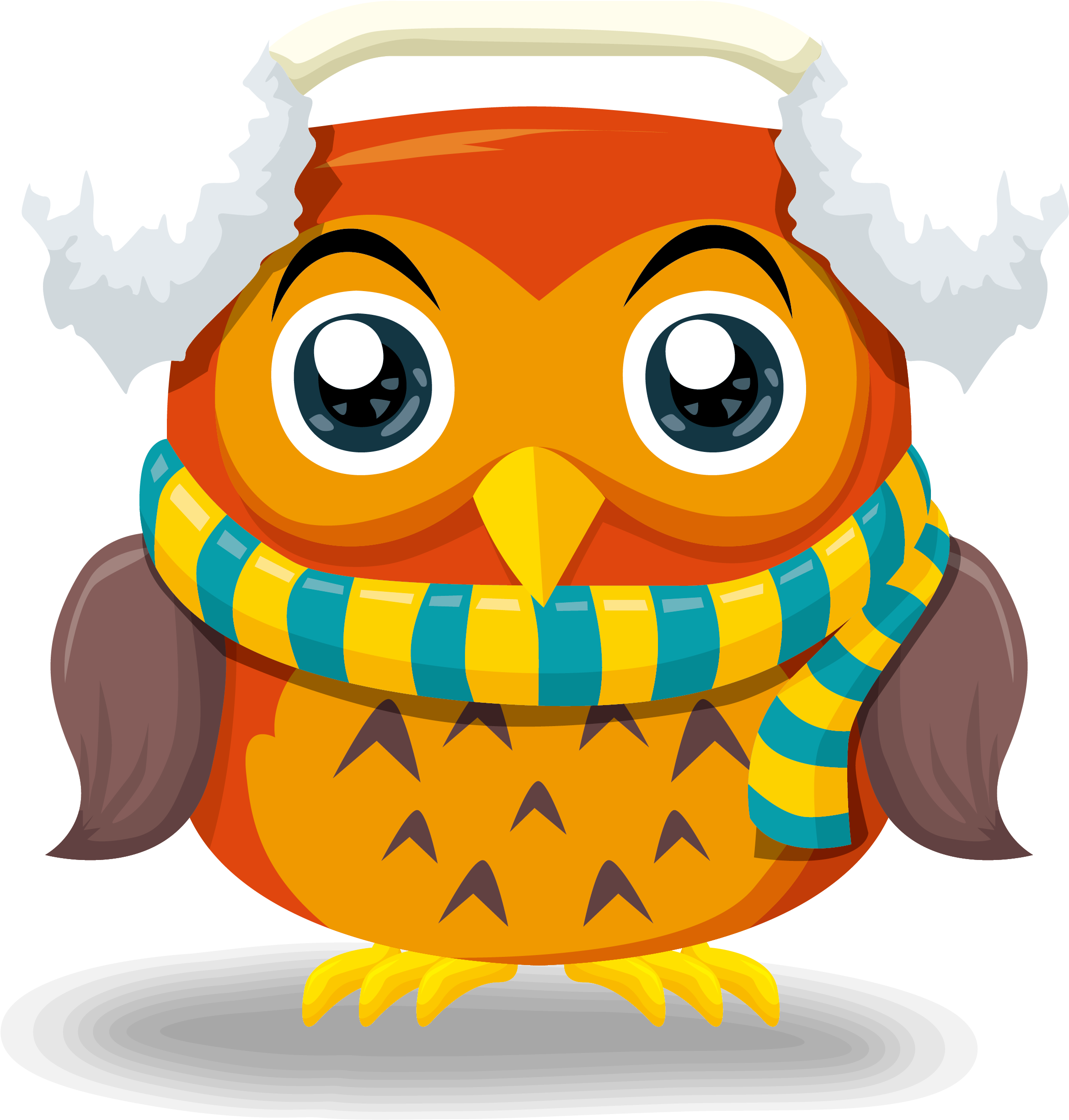 Owl Vector Material Cartoon Festival - Owl Vector Material Cartoon Festival (2702x2702)