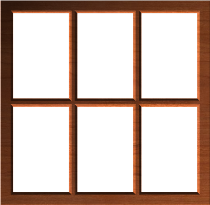 Rustic Window Frame Or Border 002 A - Window Clipart Transparent Background (430x430)