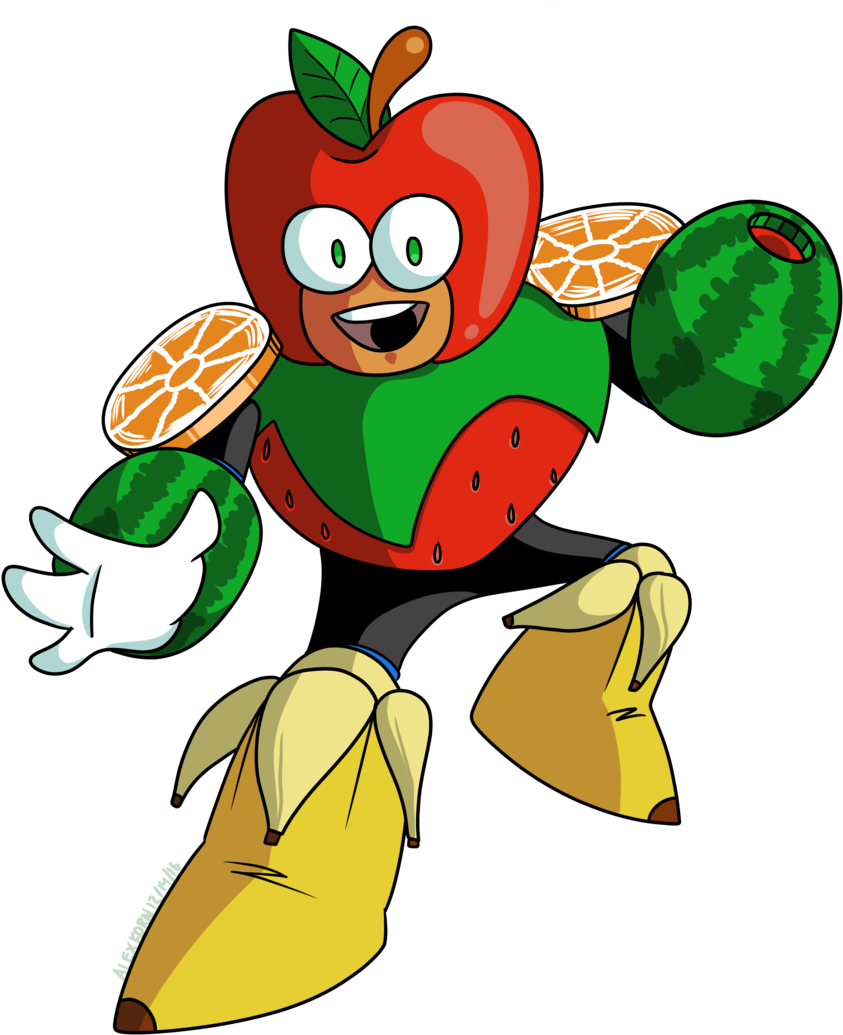 Mega Man Mythril - Plant Man Mega Man (1024x1195)