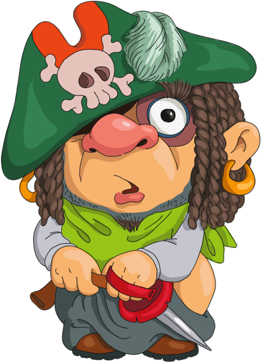 Personnages, Illustration, Individu, Personne, Gens - Cartoon Pirates (600x782)