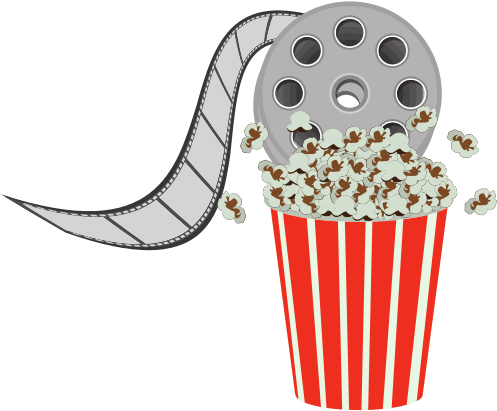 Color Pop Corn With Film Production Icon - Vector Graphics (550x550)