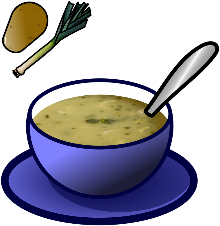 Leek And Potato Soup - Leek And Potato Soup Clipart (800x800)
