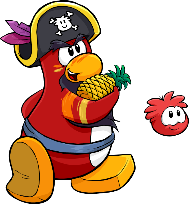 Rockhopper Temple Of Fruit - Club Penguin (661x713)