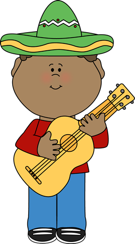 Cinco De Mayo Kid Clip Art - Kids Clipart Music (277x500)