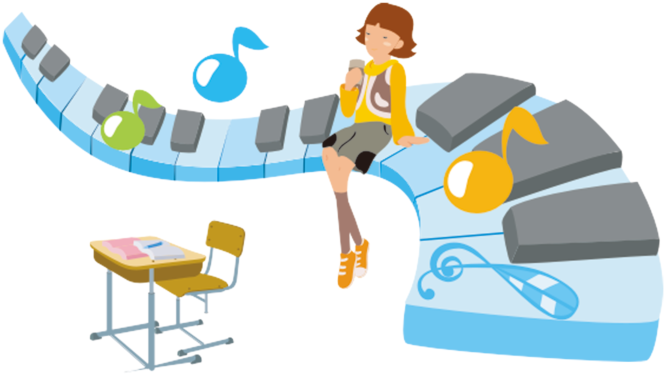 Piano Cartoon Musical Note - Piano Cartoon Musical Note (2362x2000)