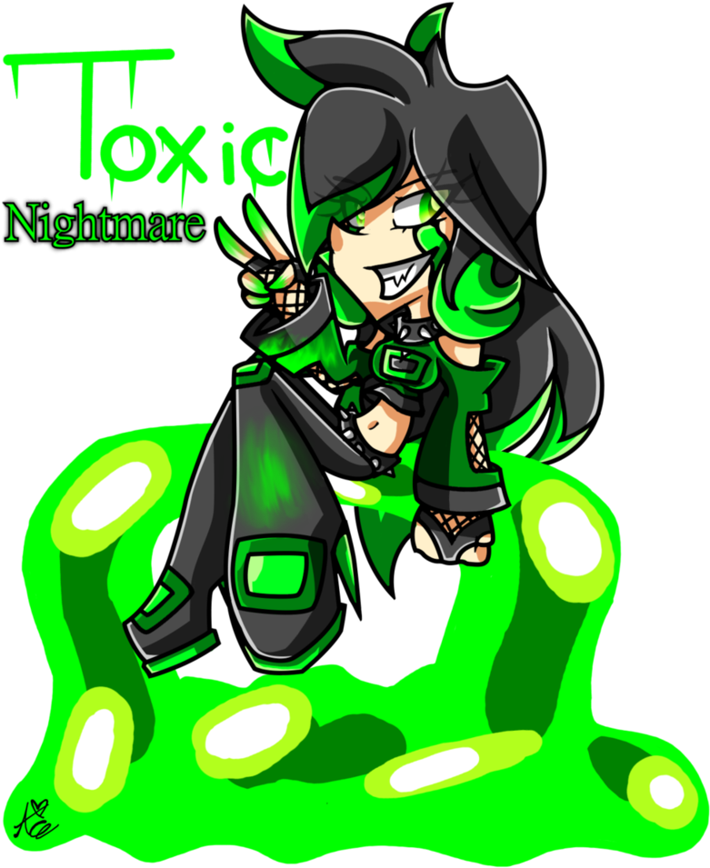 Toxic Nightmare By Ace The Artist - Cartoon (821x973)