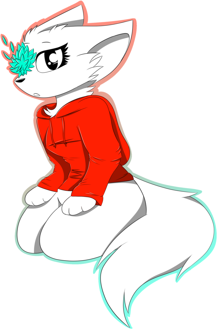 Luna The Nightmare Fox By Kittytheblobkat - Cartoon (724x1104)