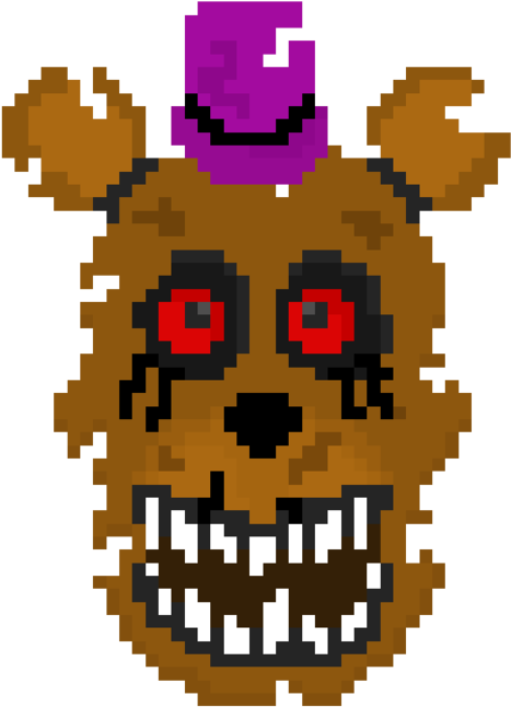 Nightmare Fredbear - Cartoon (894x894)