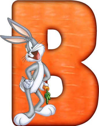 Bugs Bunny Letter B - Bugsy Malone Rabbit (343x436)