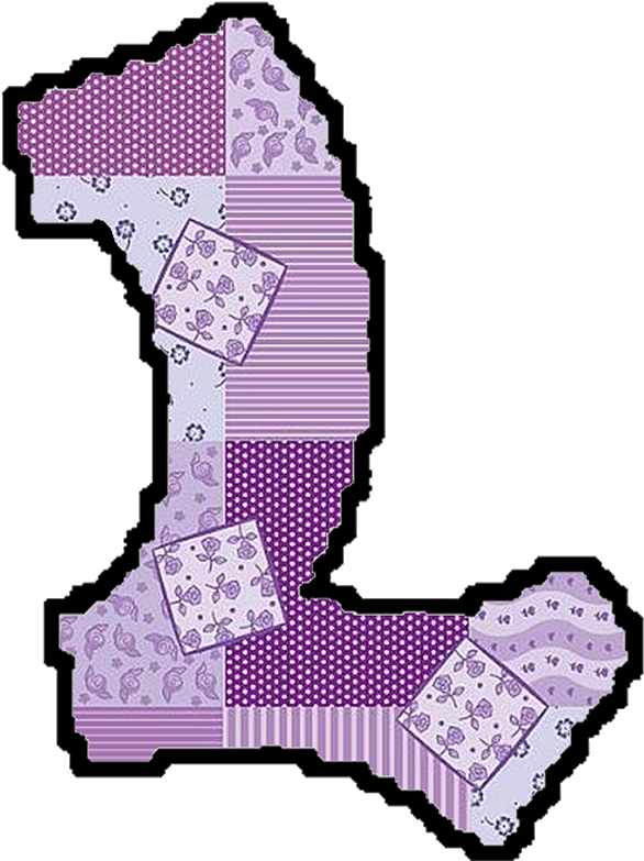 Abecedario Patchwork Para Imprimir - Letra (595x794)