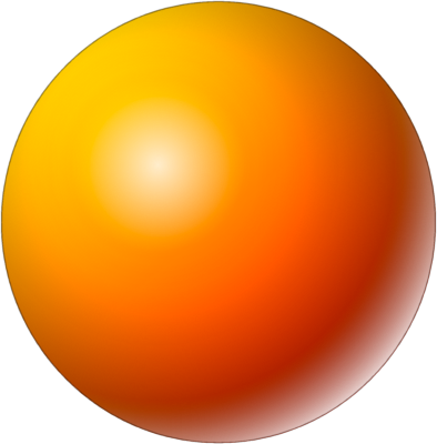 Elegant Sphere Clipart Yellow Sphere Psd Vector Graphics - Yellow Sphere (394x400)