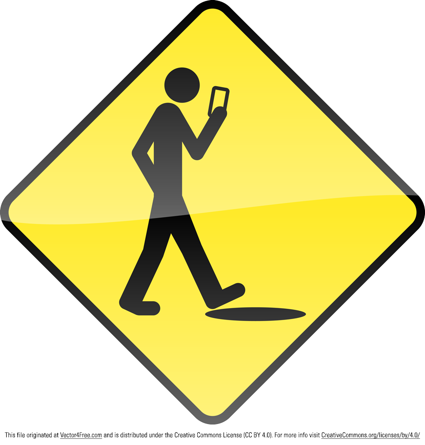 Smart Phone Stupid Human Vector Sign - Mobile Phone (829x869)
