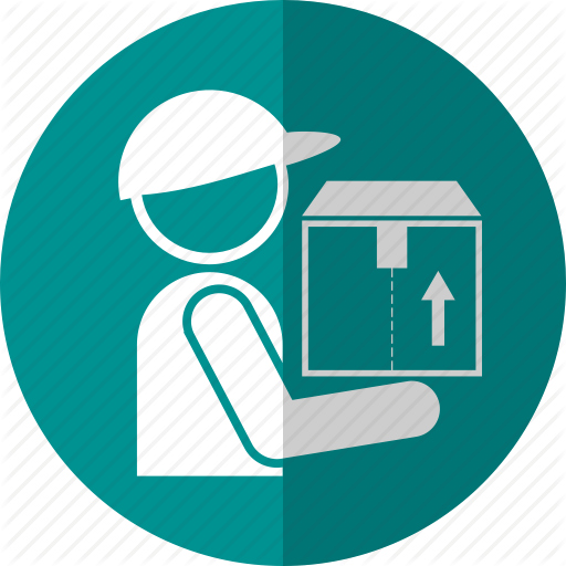 Road Sea & Air Freights Transport Logistics Courier - Delivery People Icon Png (512x512)