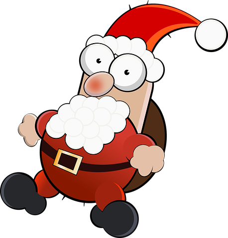 Vector Graphics - Santa Claus Cartoon Png (458x480)
