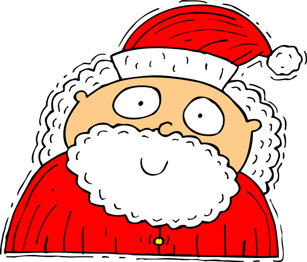 Clip Art Artfavor Santa Claus Scalable Vector - Weihnachten Ho Ho Ho Mauspad (999x853)