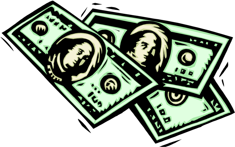 Earnest Money - Dollar Bills Clipart (800x507)