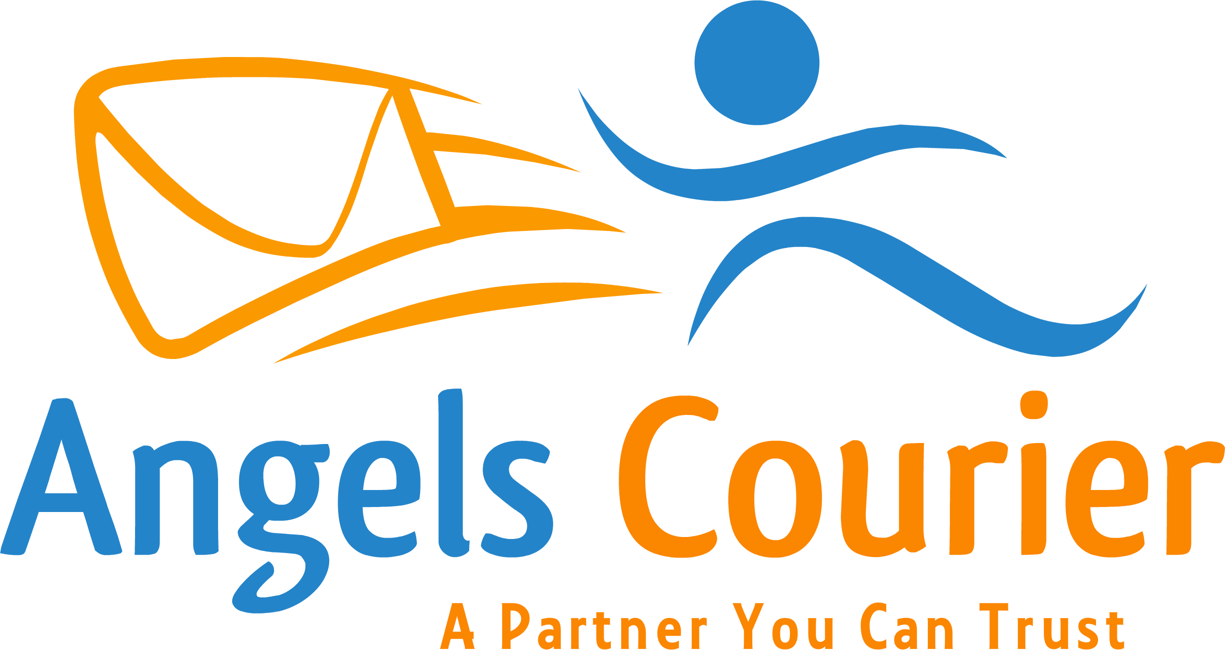Angels Courier, Inc Logo - Courier Company Logo Png (2449x1300)