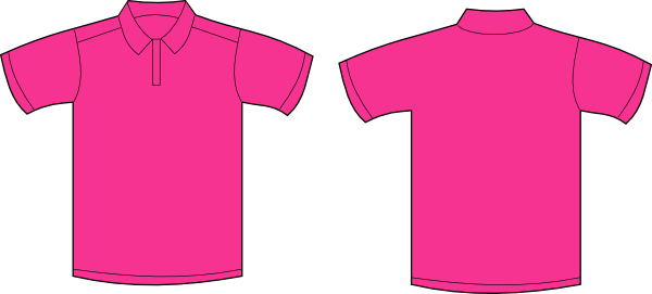 Polo Shirt Pink Plain (600x271)