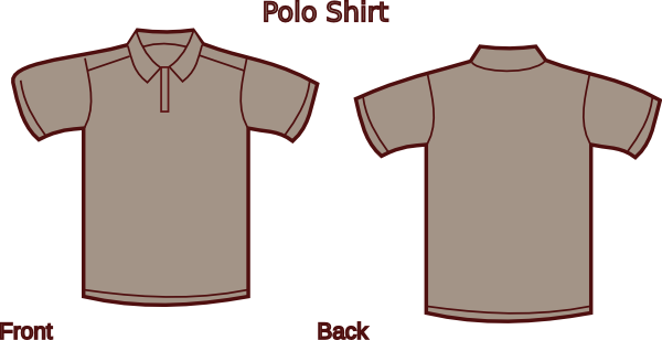 Polo Shirt Plain Grey (600x308)