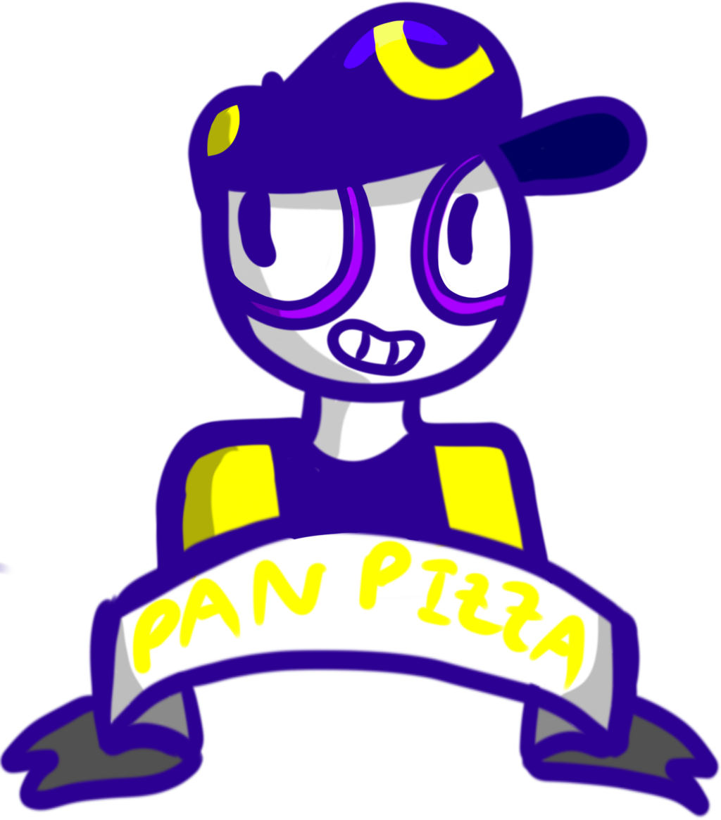 Pan Pizza By Falling Down Stairs - Art (1024x1165)