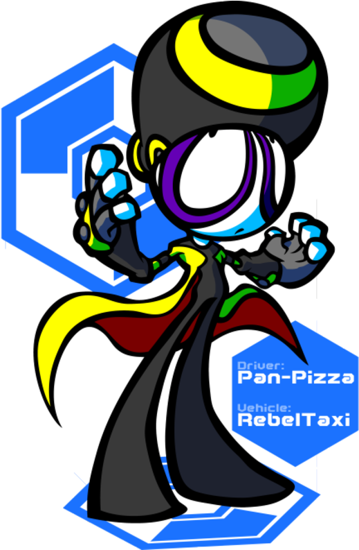 Pan-pizza Uehicle - Rebeltaxi Art Style (600x792)