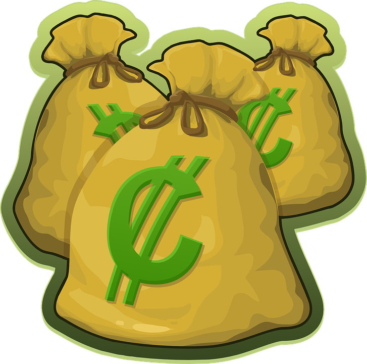 Money Cartoon Pictures 4, Buy Clip Art - Bag Of Money Cartoon Illustration Pendant Necklace (1280x1267)