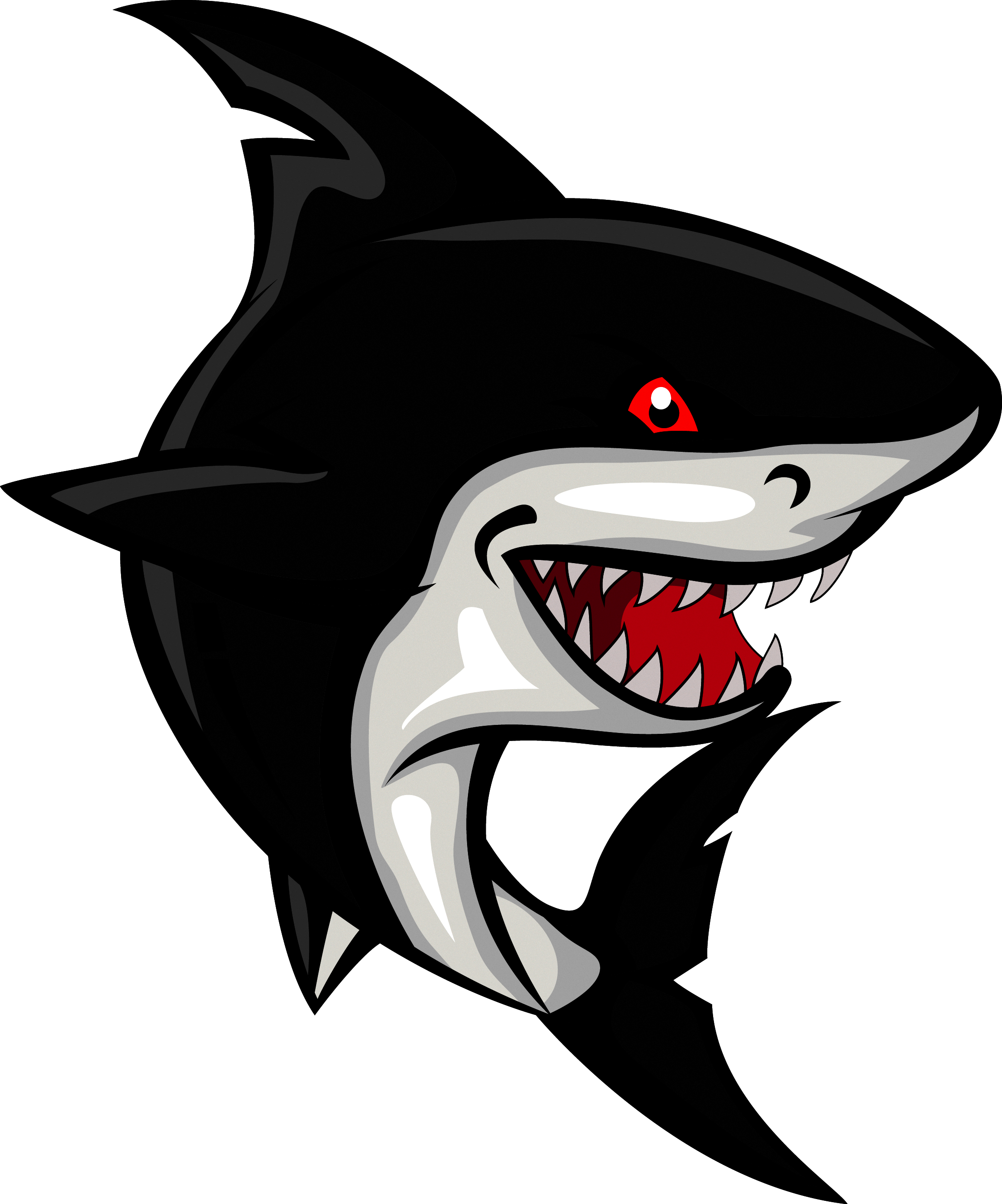 Shark Cartoon Clip Art - Shark Vector Png (2244x2694)