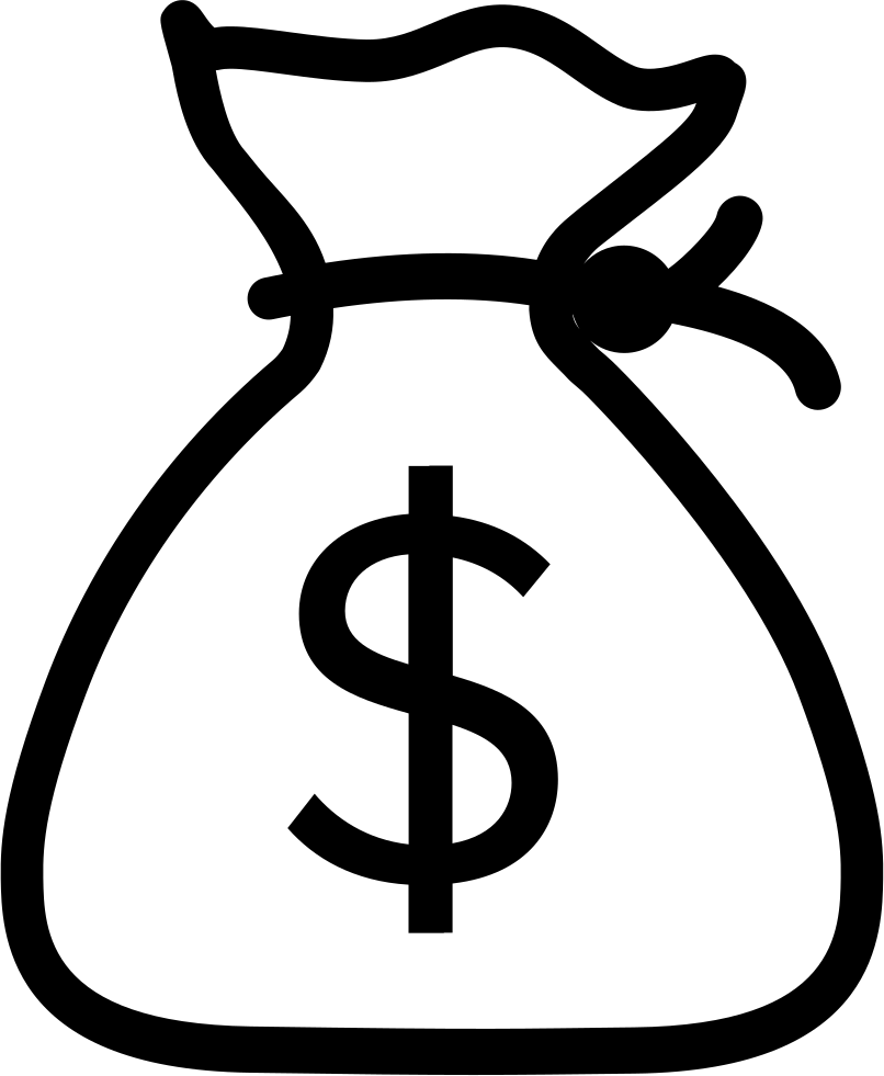 Money Bag Svg Png Icon Free Download - Money Bag Icon Png (806x981)