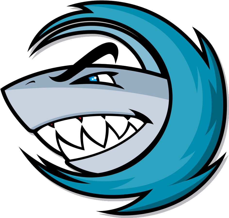 Shark Attack Mascot Machine Embroidery - Head Of A Fierce Shark Casual Drawstring Backpack (1404x1200)