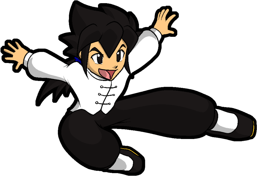 October 2010 The Flying Kick - Flying Kick Cartoon (900x630)