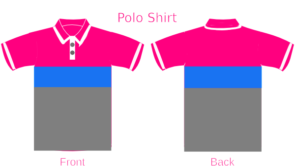 Shirt Clip Art - Modelo De Camisa Polo Azul (600x339)