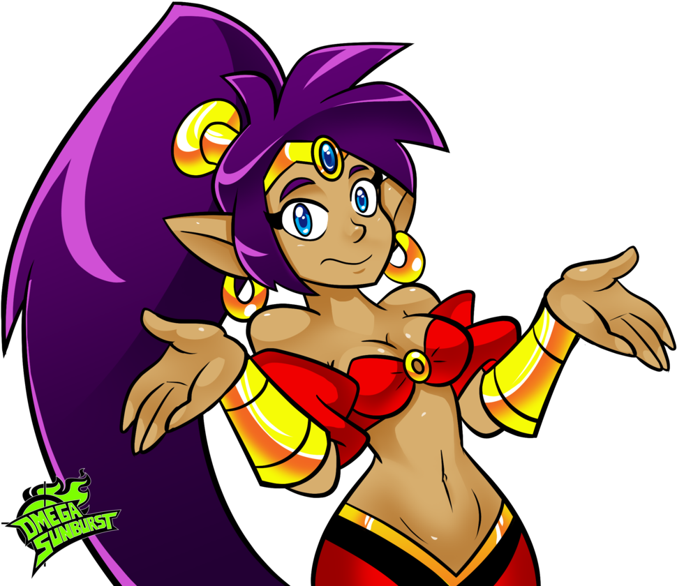 Shrug By Omegasunburst Shrug By Omegasunburst - Shantae Shrug (1024x872)