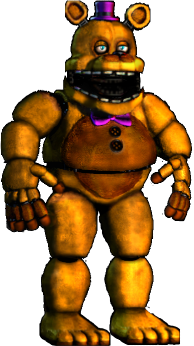 Fredbear Fnaf Png Fixed (411x709)