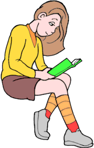 A Reality Nightmare By Aliya Mohammad Hilmi, The Netherlands, - Girl Reading Book Clipart Png (350x501)