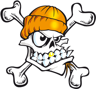 Couleur De Votre Mur - Funny Skull (374x342)