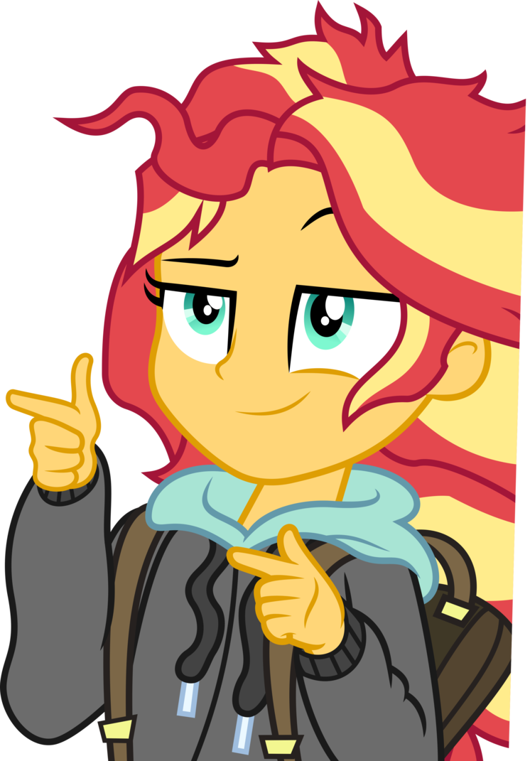 Ayy By Ambassad0r - Sunset Shimmer Vector (746x1071)