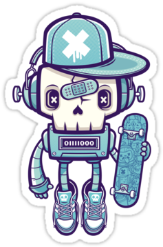 ¡nuevos Stickers-monstruos " - Shape Nectar Robo 8.0 (375x360)