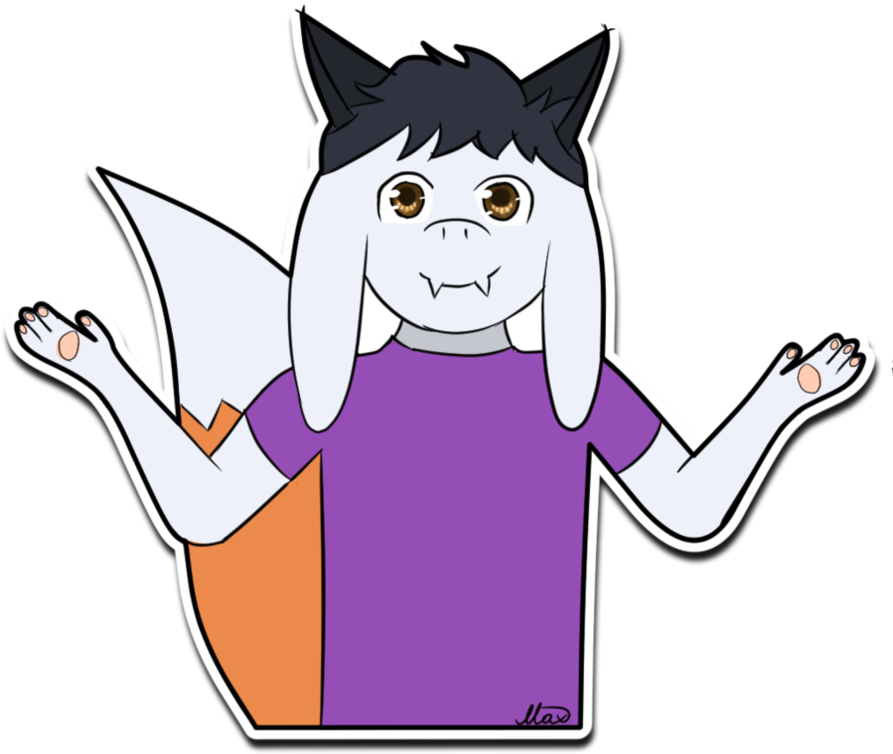 Max Goes Shrug By Maximmax42 - Cartoon (894x894)